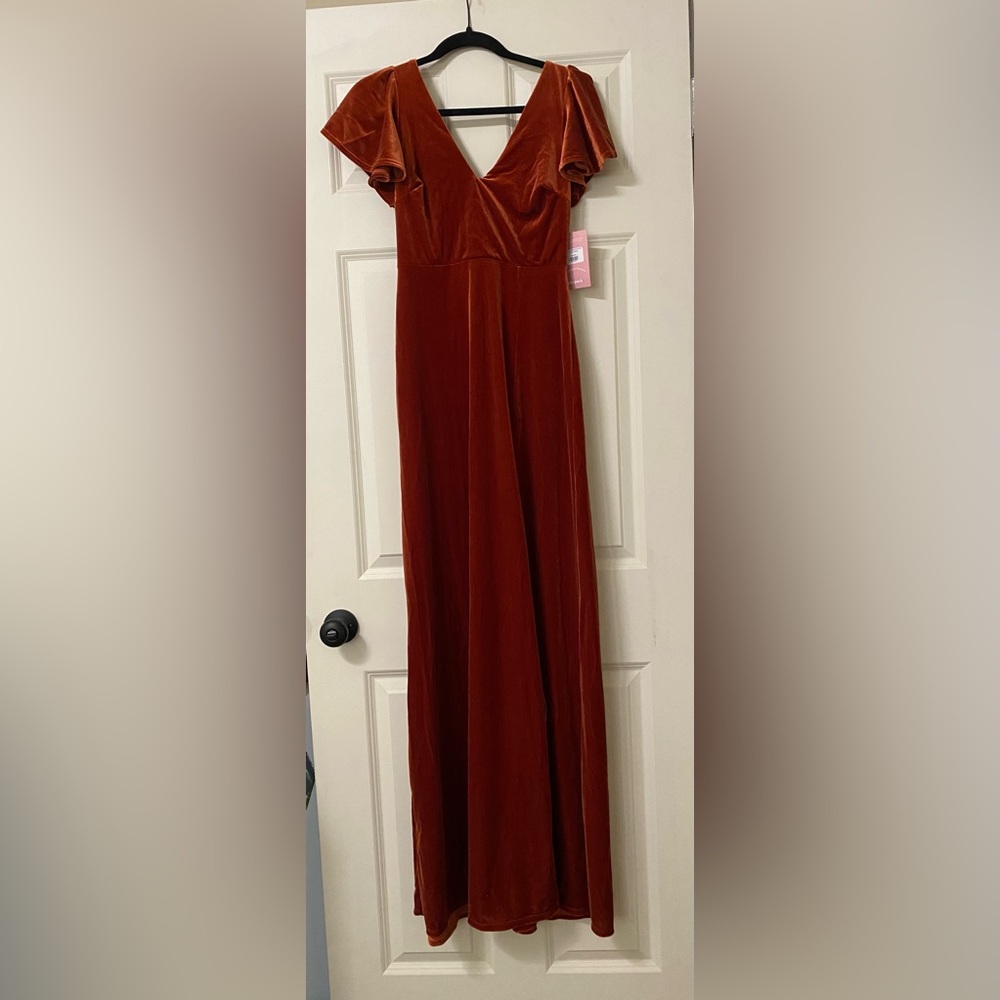 Birdy grey burnt orange dress